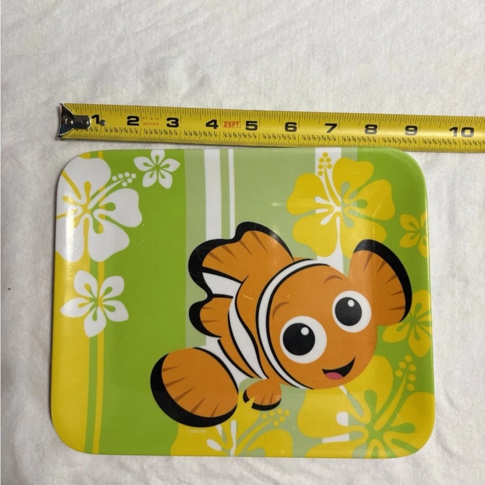 Vintage Disney Store Exclusive Hawaiian Melamine Plate Tray Finding Nemo